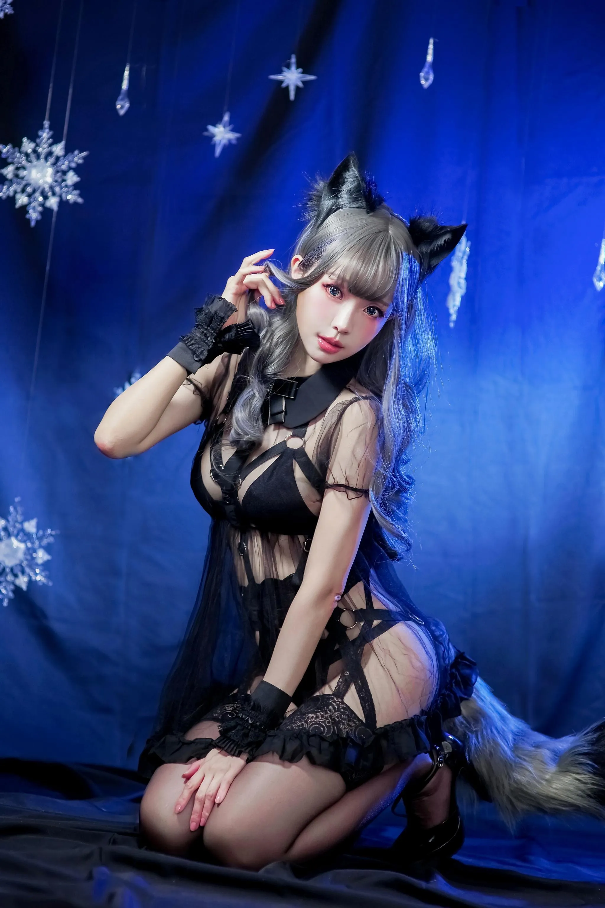 ElyEE子 – NO.50 灰太狼-黑色透视 [24P]插图9